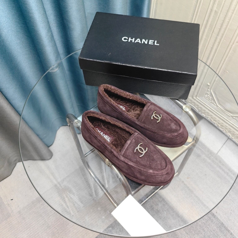 Ch*el leather shoes